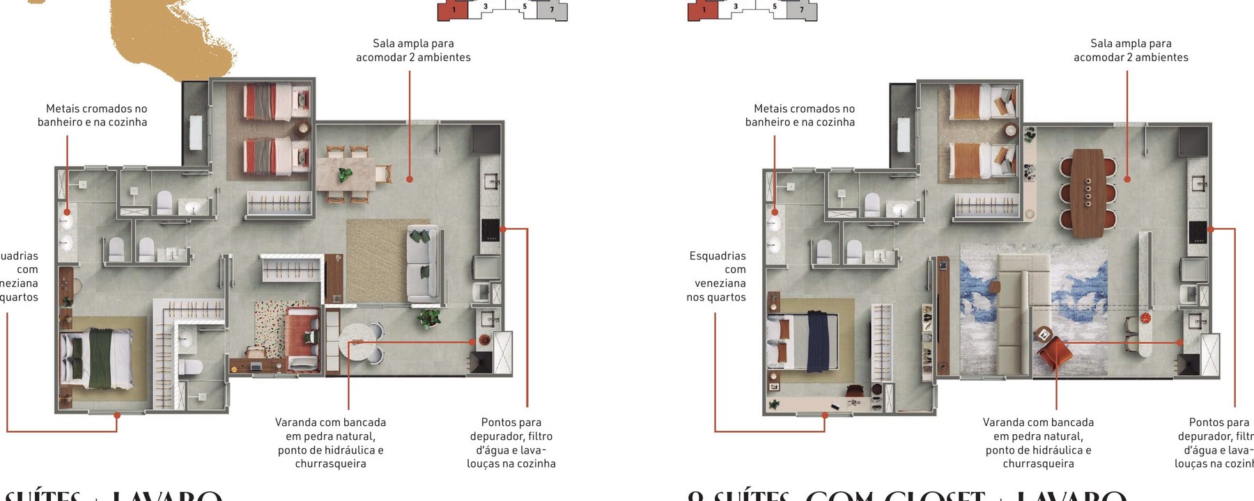 Plantas de 85,84 m²